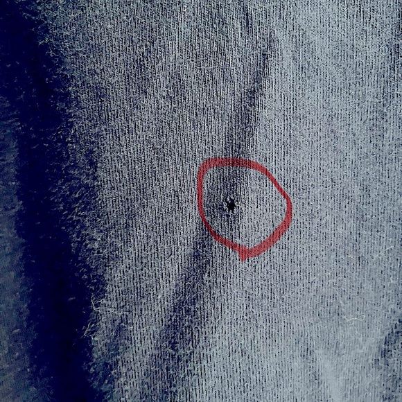 Duluth trading Co short sleeve Tee navy chest pocket moderate weight crew neck L - Picture 5 of 6